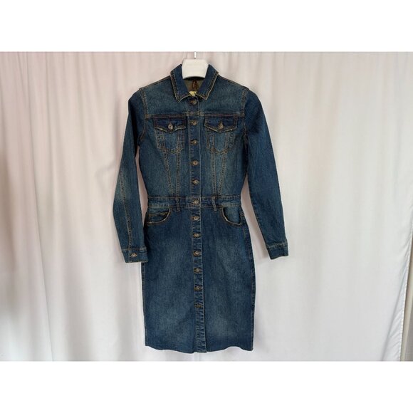 New Stetson Western Denim Blue Dress, Women's Sz Small - Picture 3 of 10